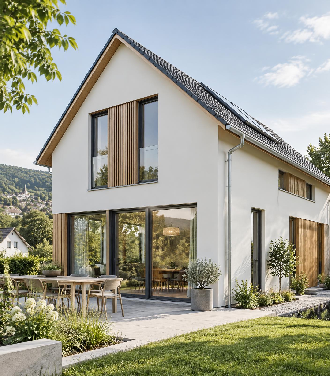 KI-generierte Architekturvisualisierung